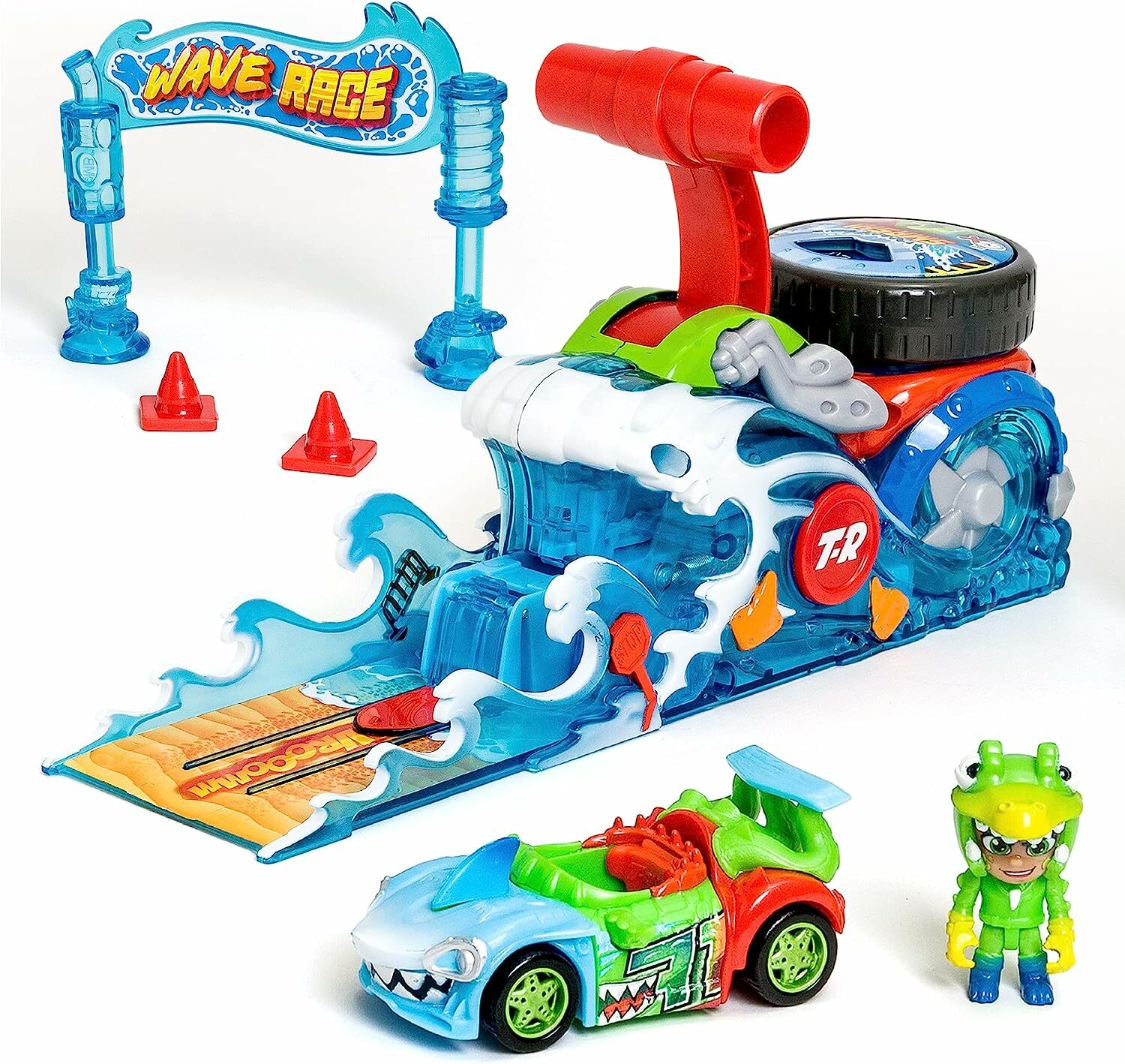 《 T-RACERS 》 迷你飛車隊 特技套組 巨浪沖鋒