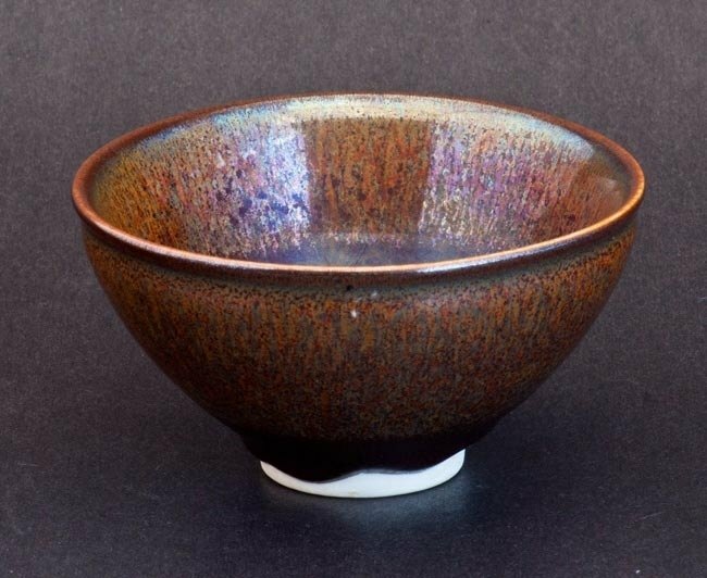 鉻黃金油滴天目釉 中茶杯│原廠保證 快速出貨