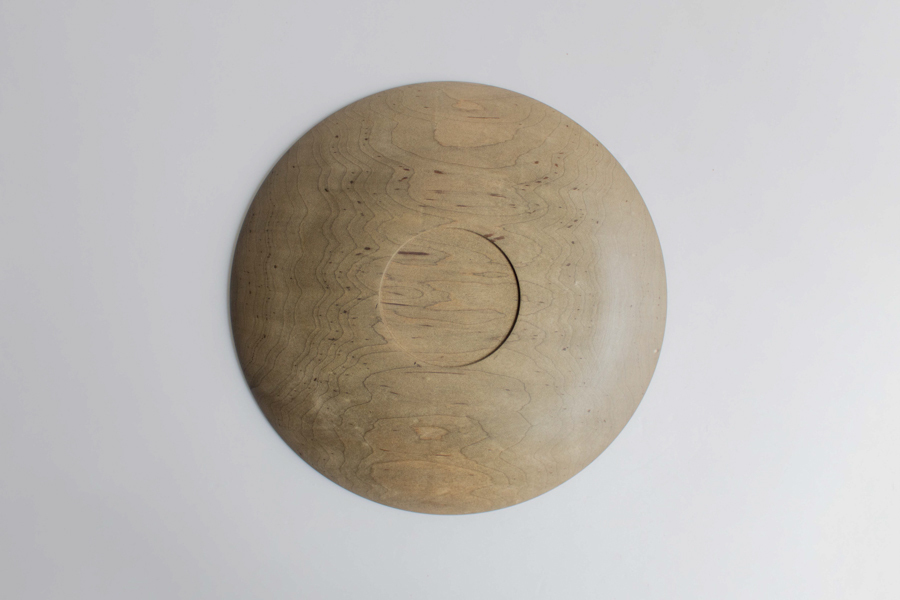 +g IFUJI-Delft plate L gray vegetable dye