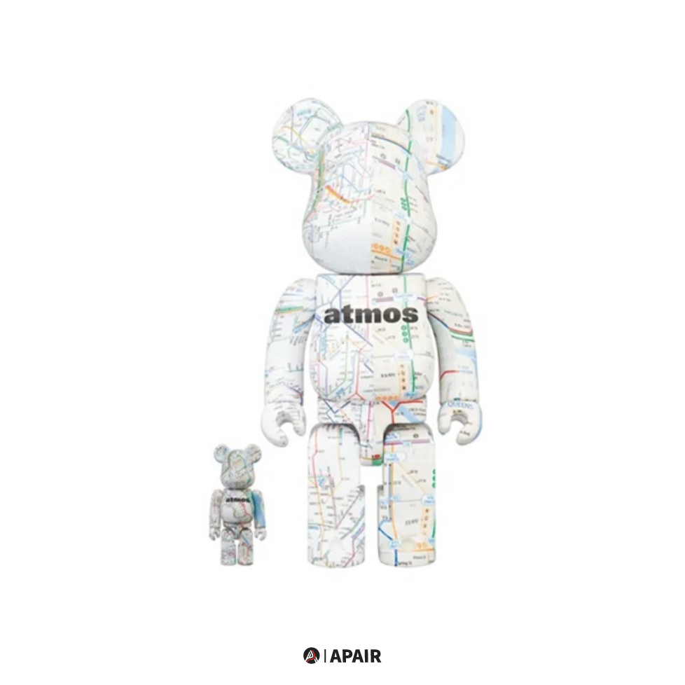 【APAIR】預購 BE@RBRICK x atmos SUBWAY 地鐵 100%&400% 500% 庫柏力克熊