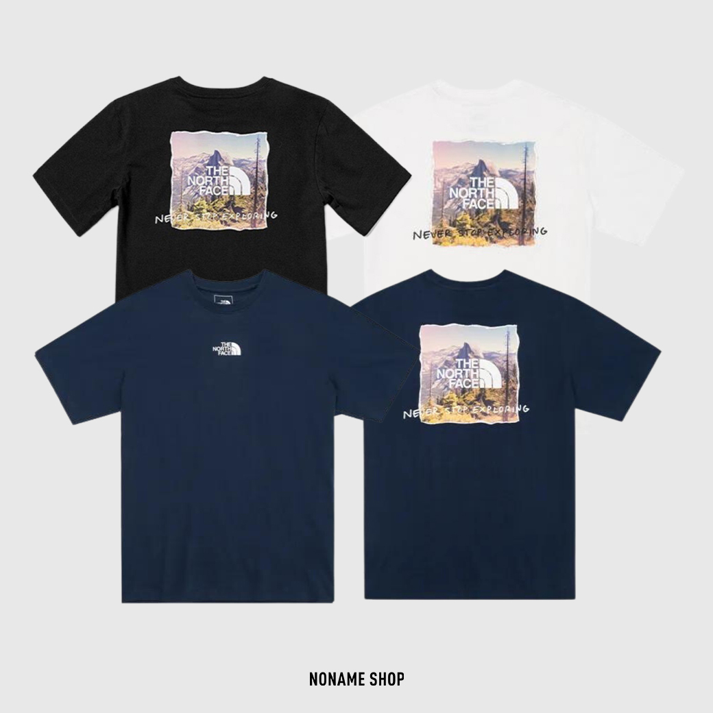 THE NORTH FACE 山脈圖 文字 LOGO 三色 (男款)