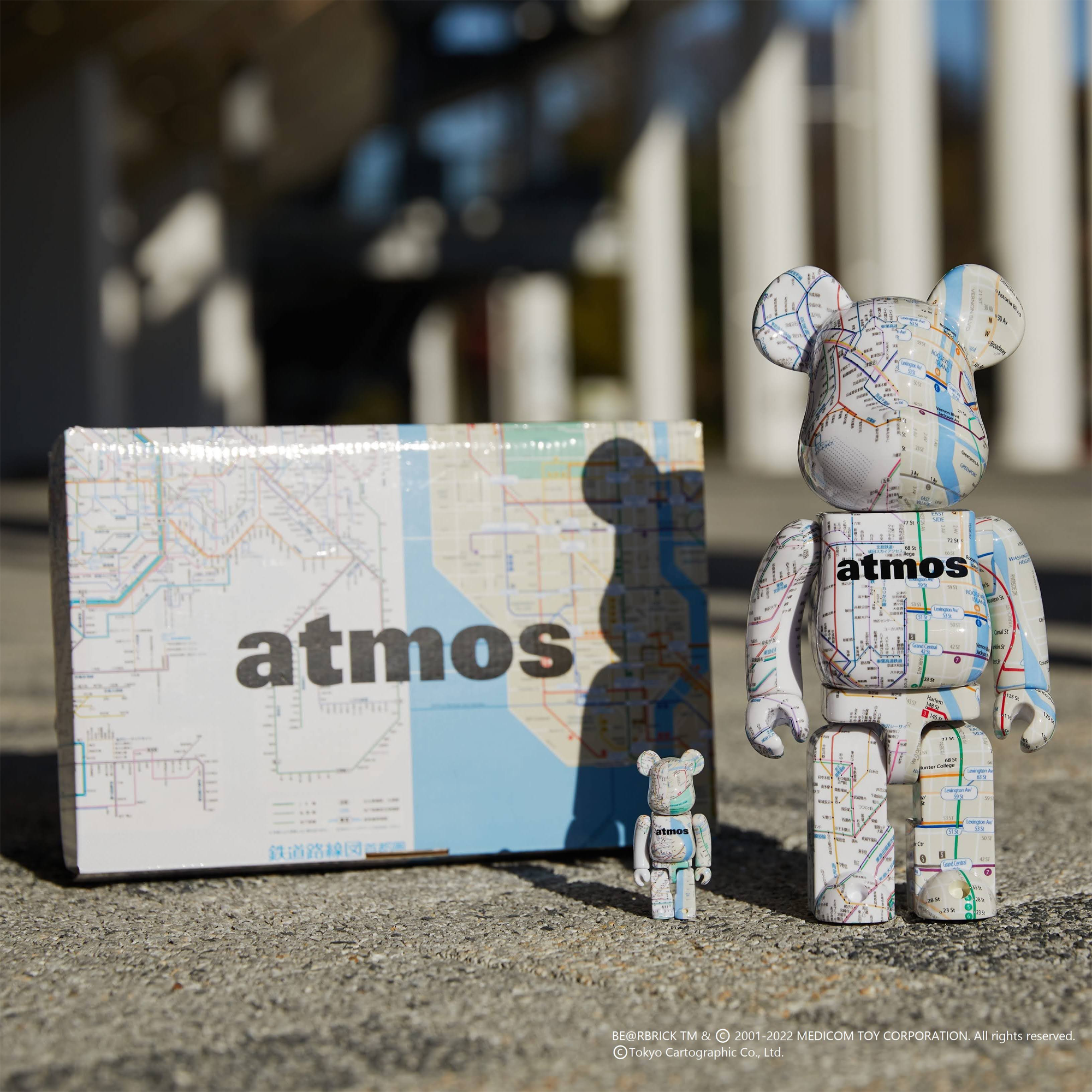 APAIR】BE@RBRICK x atmos SUBWAY 地鐵100%&400% 500% 庫柏力克熊