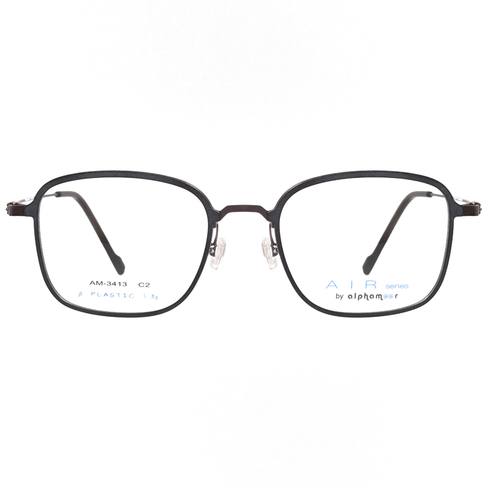 【Alphameer】AM3413 C2 AIR系列 方框光學眼鏡
