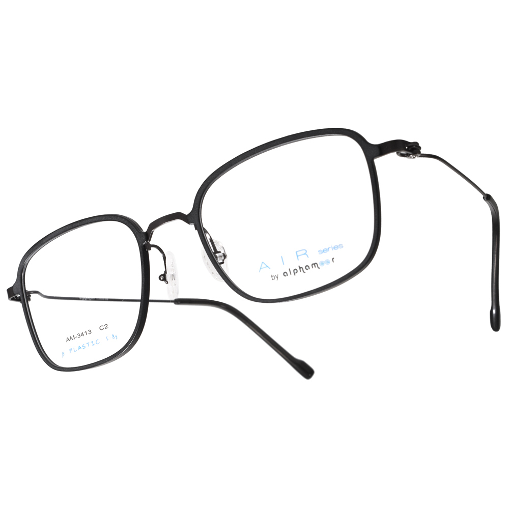 【Alphameer】AM3413 C2 AIR系列 方框光學眼鏡