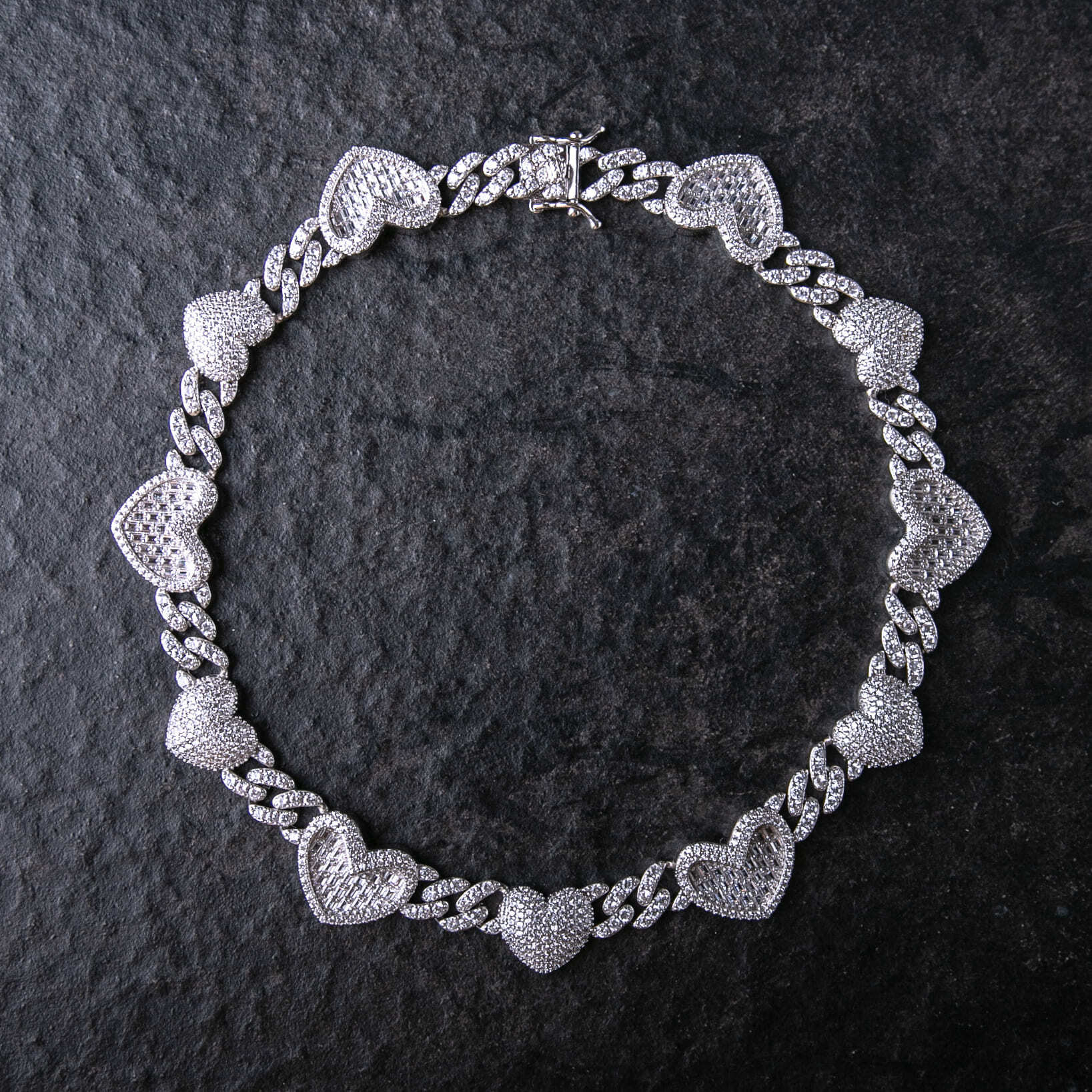 13mm雙層愛心古巴鍊