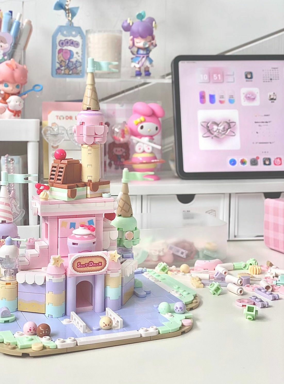 #現貨優惠 甜甜圈樂園 公主城堡積木