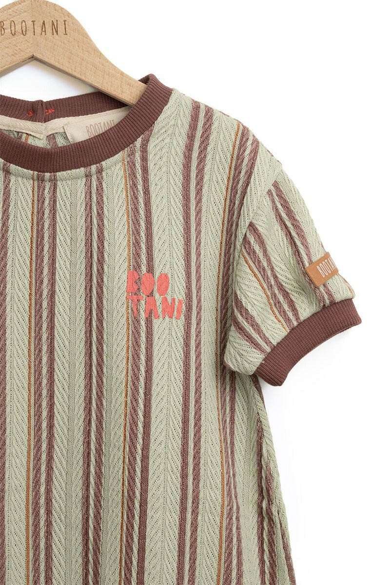 葡萄牙Bootani 有機棉條紋連身衣 - Stripes