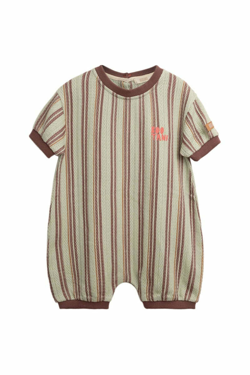 葡萄牙Bootani 有機棉條紋連身衣 - Stripes