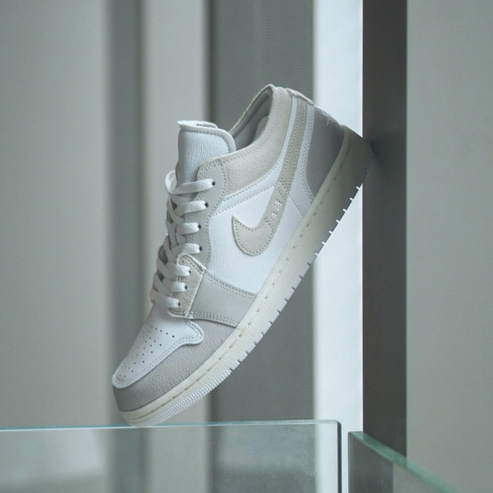 【APAIR】預購 Nike Air Jordan 1 Low SE Craft Tech Grey 解構 奶油灰白 DN1635-002