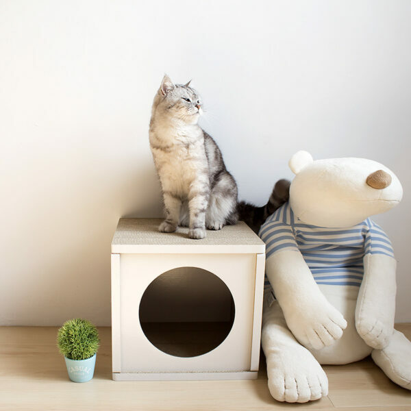 安閣家Angle Wave 好舒壓貓屋 (白色)