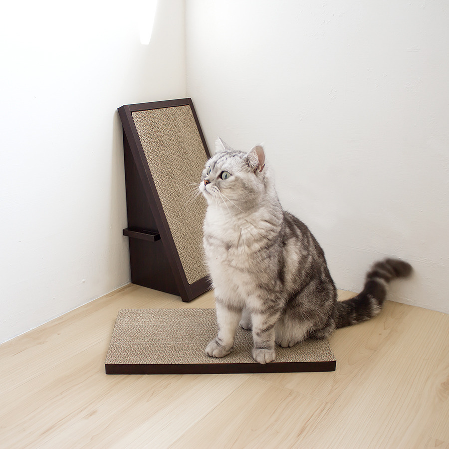 安閣家Angle Wave 頑強斜坡貓抓板 2片替換裝(胡桃木色)