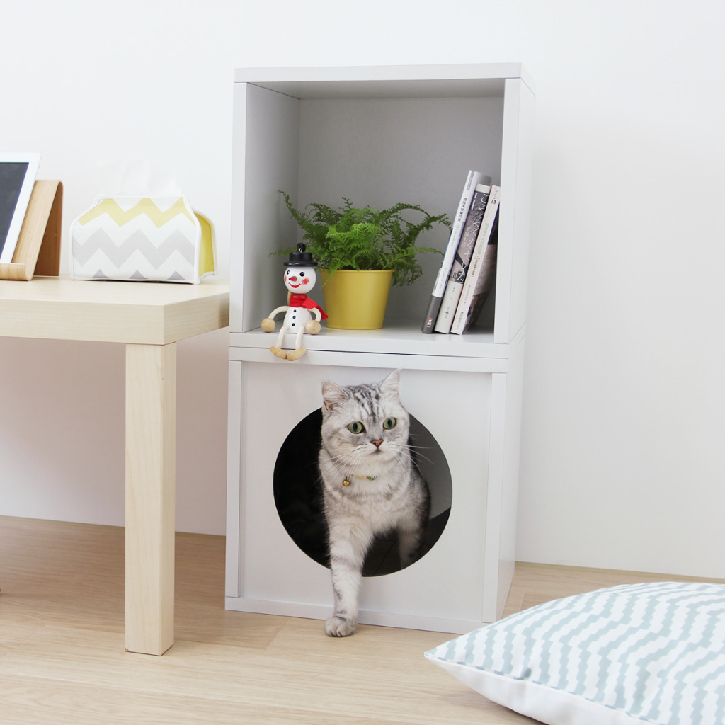 安閣家Angle Wave 巧拼 單格櫃 (白色)