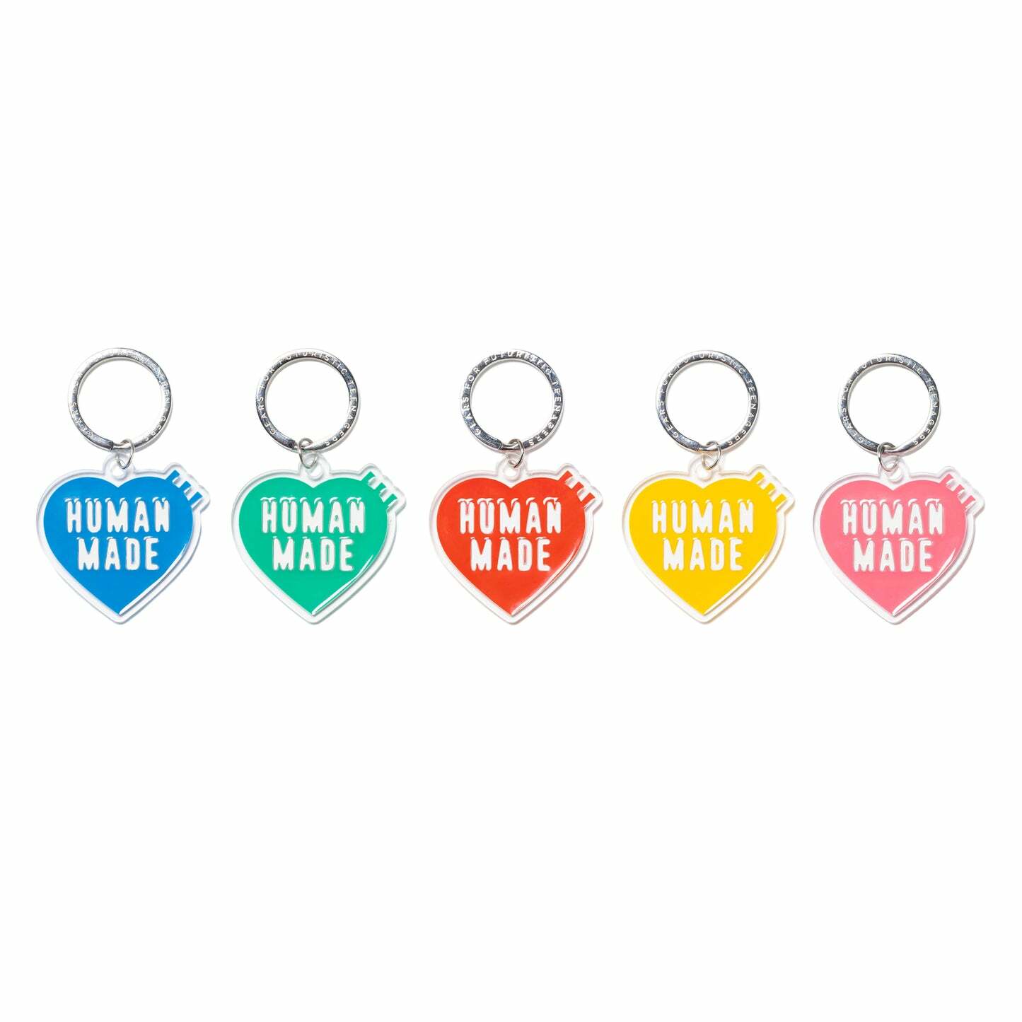2023SS HUMAN MADE HEART KEYRING 店鋪限定 大愛心 鑰匙圈 PVC 5色 現貨