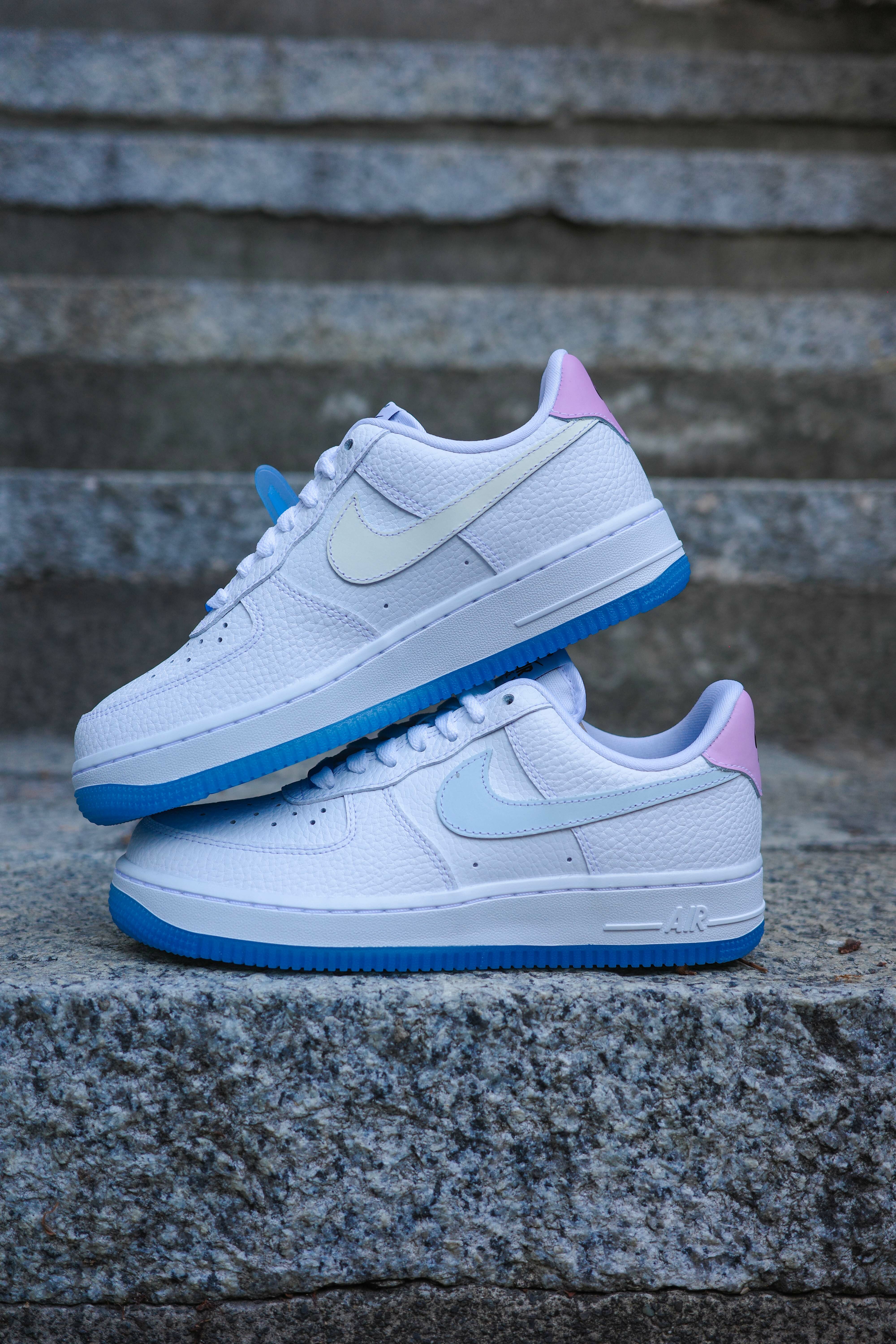 NIKE Air Force 1 LX UV  熱感應 變色 白色 果凍底 (DA8301-101)