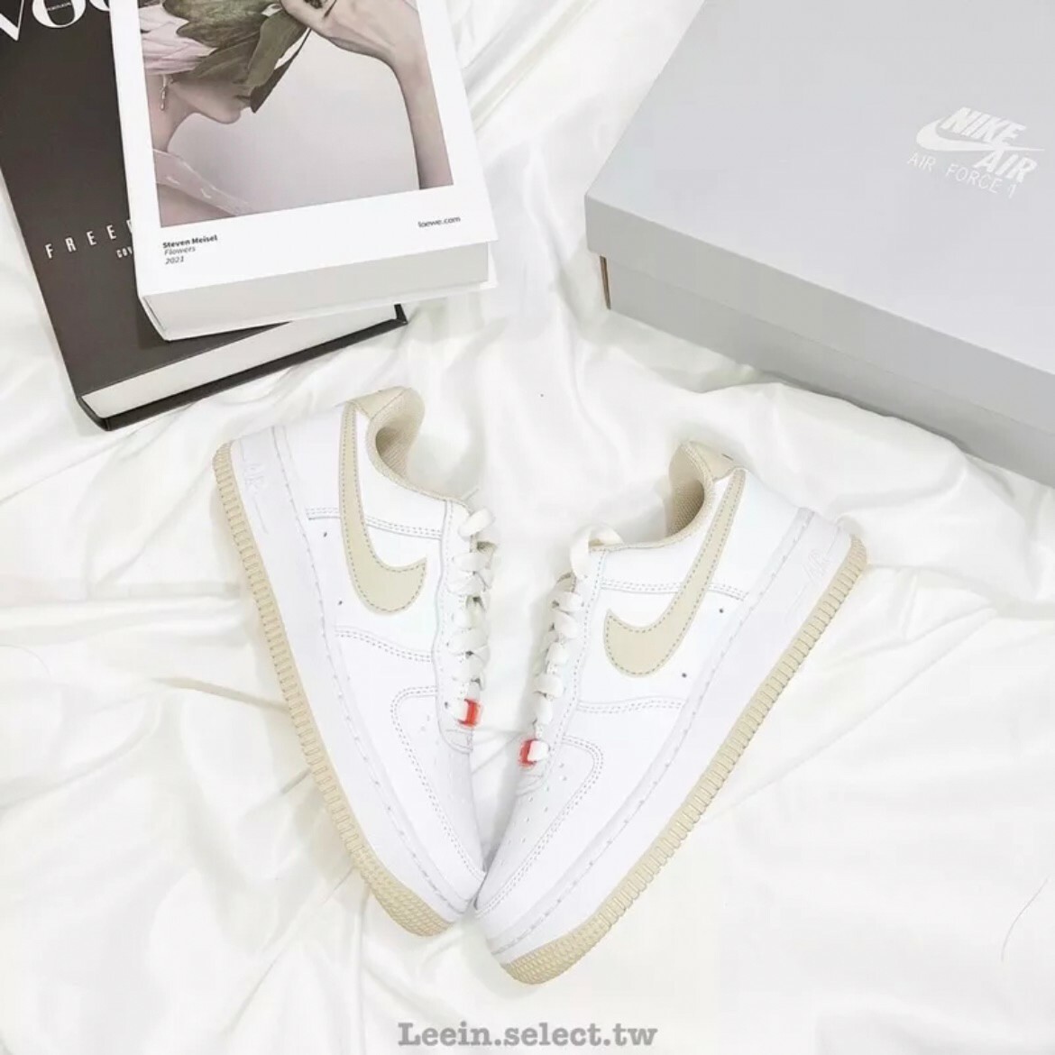 Nike Air Force 1 '07 白藤黃 奶茶 椰奶 橘扣拼接 DZ2771-121