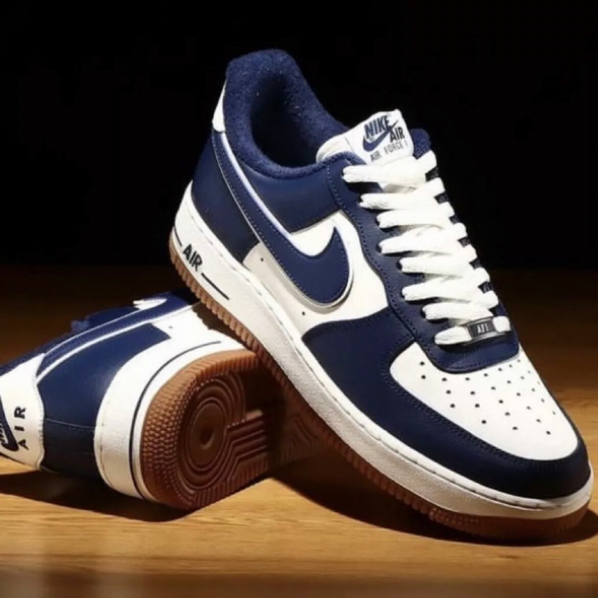 Nike Air Force 1 GS 海軍藍 白藍 焦糖底 大童 AF1 DQ5972-101