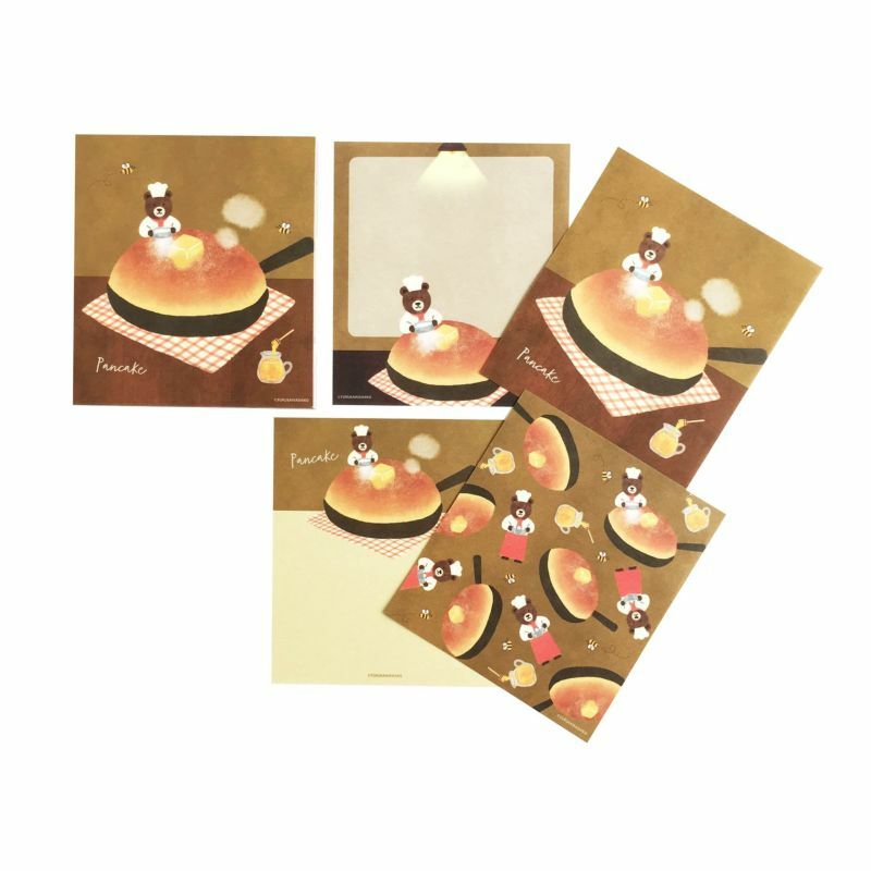 熊熊鬆餅 Cafe Moon系列便條紙 memo (100枚)｜日本古川紙工