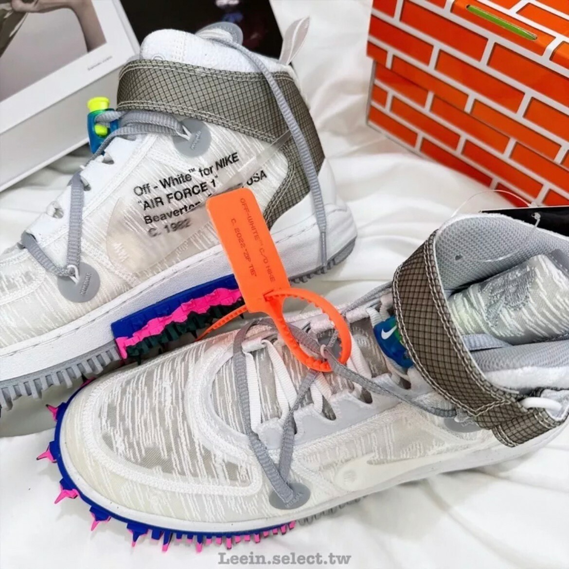 Nike Air Force 1 Mid x Off White 白色 聯名款 AF1 DO6290-100