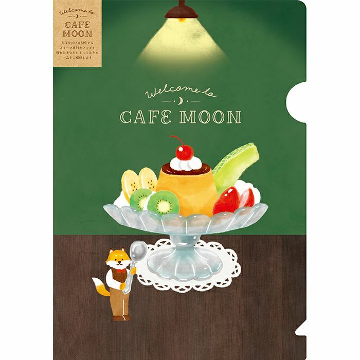 狐狸布丁 Cafe Moon A5資料夾｜日本古川紙工