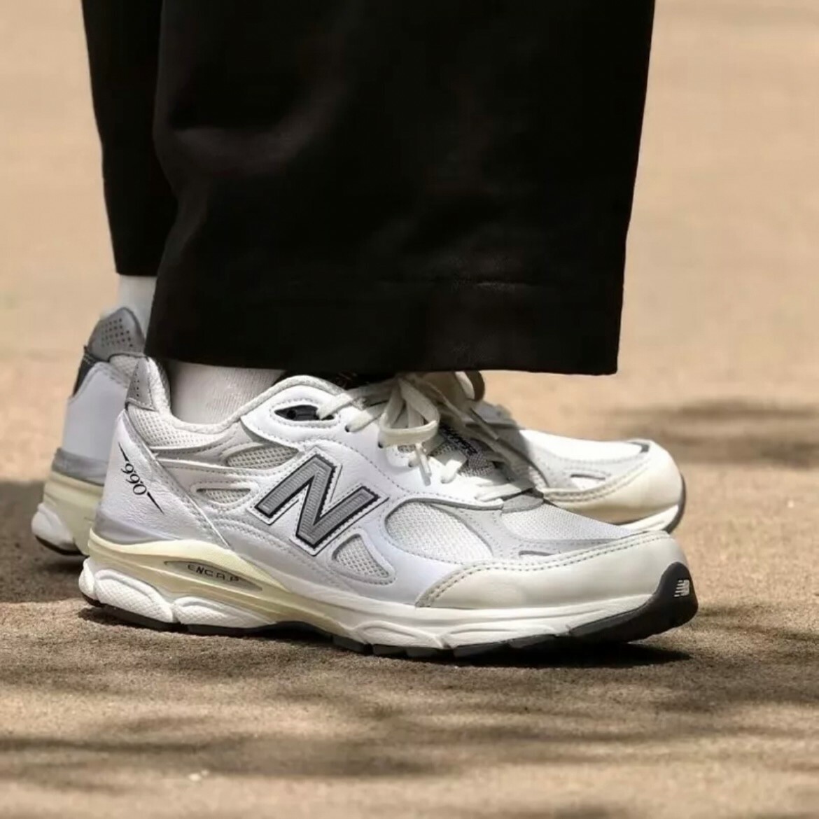 New Balance 990v3 雲朵白 美製 復古 奶油白 男女鞋 NB M990AL3D