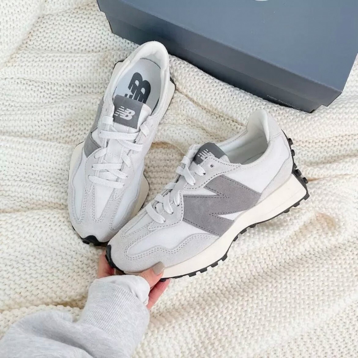 New Balance 327 芝麻牛奶 灰白 麂皮 雲霧灰 男女休閒鞋 NB327 MS327WE