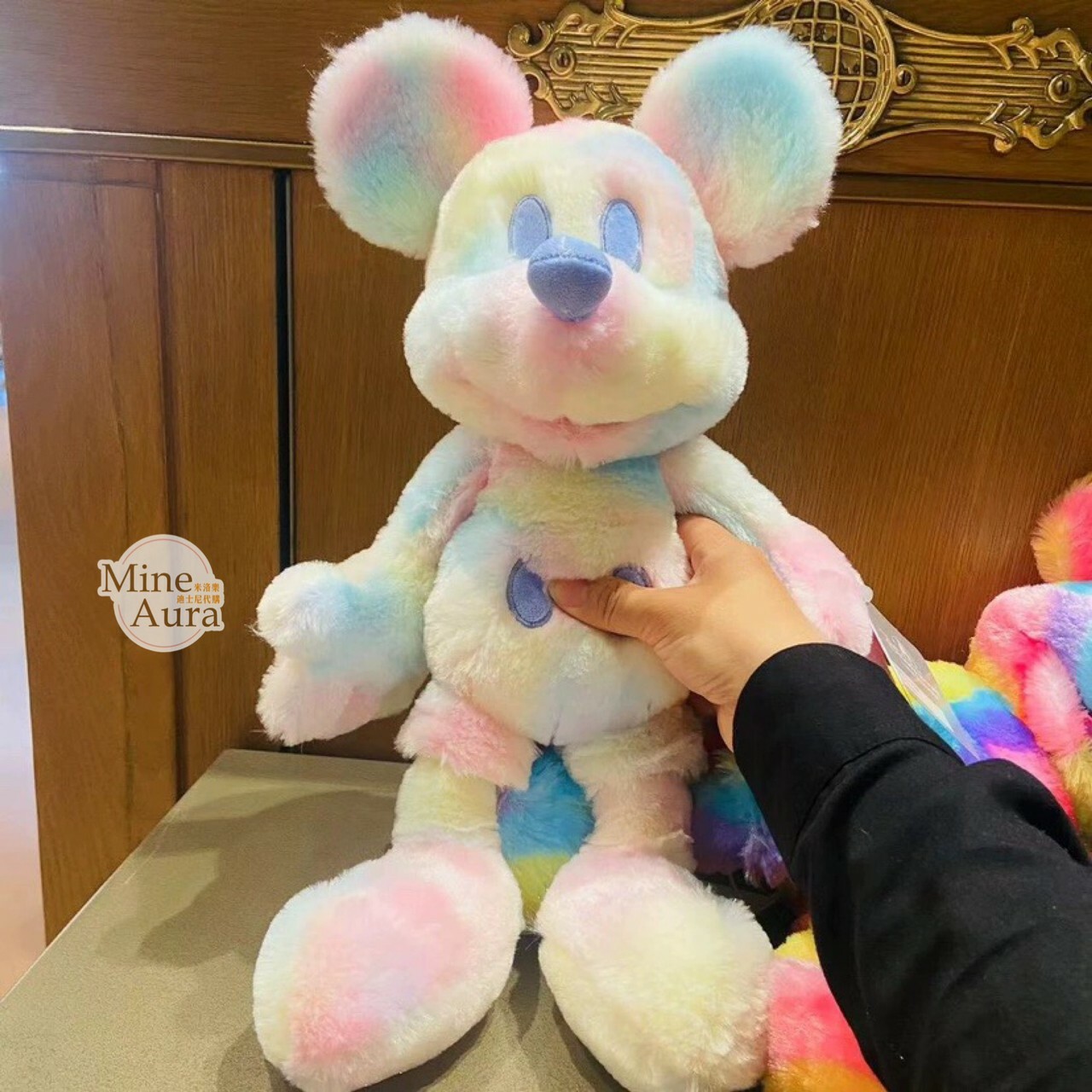 (特價現貨) 米奇 Mickey 彩虹 棉花糖 漸層渲染 娃娃 玩偶 -上海迪士尼樂園