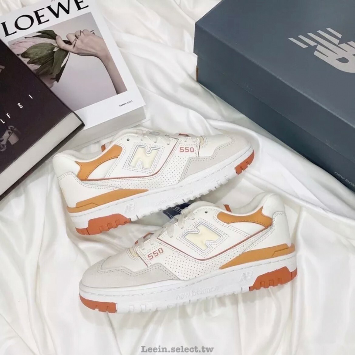 New Balance 550 甜雛菊 白澄 焦糖橘 女鞋 米白 燕麥橘 奶油橘 NB550 BBW550WA