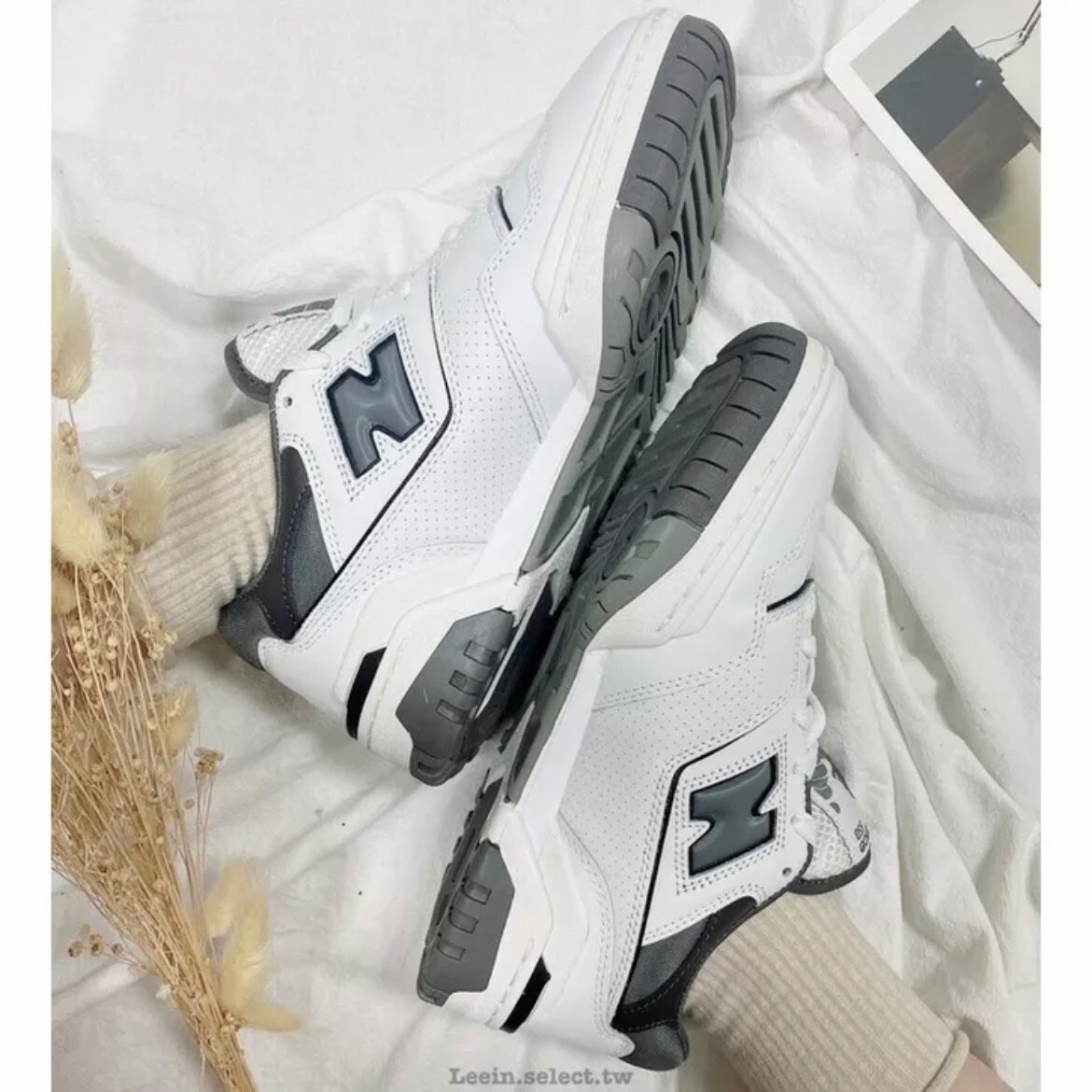 New Balance 550 黑灰 情侶鞋 IU同款 復古低筒 NB550 BB550WTG