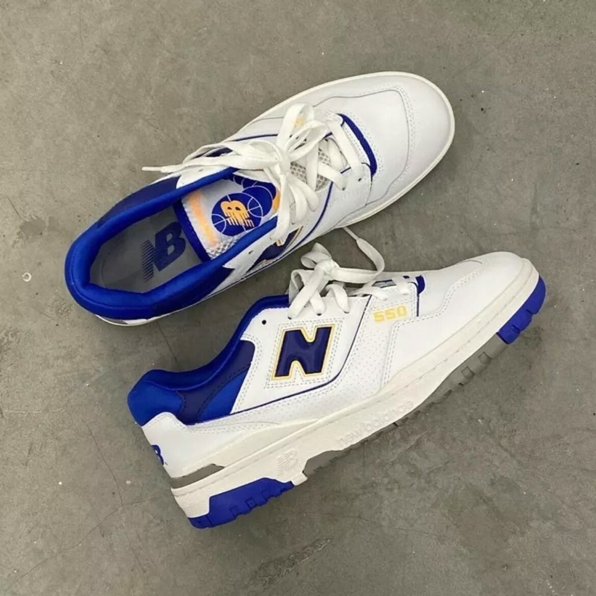 New Balance 550 湛藍黃 寶藍 IU李知恩同款 NB BB550WTN