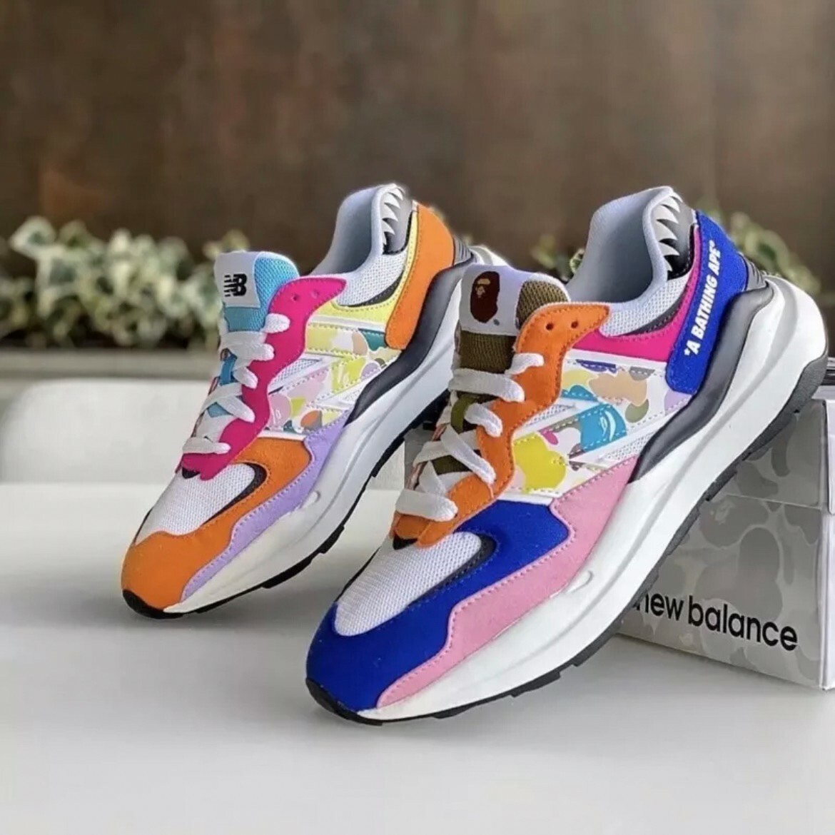 New Balance 5740 x BAPE 聯名 迷彩 彩色 慢跑鞋 復古男女 NΒ M5740BPE