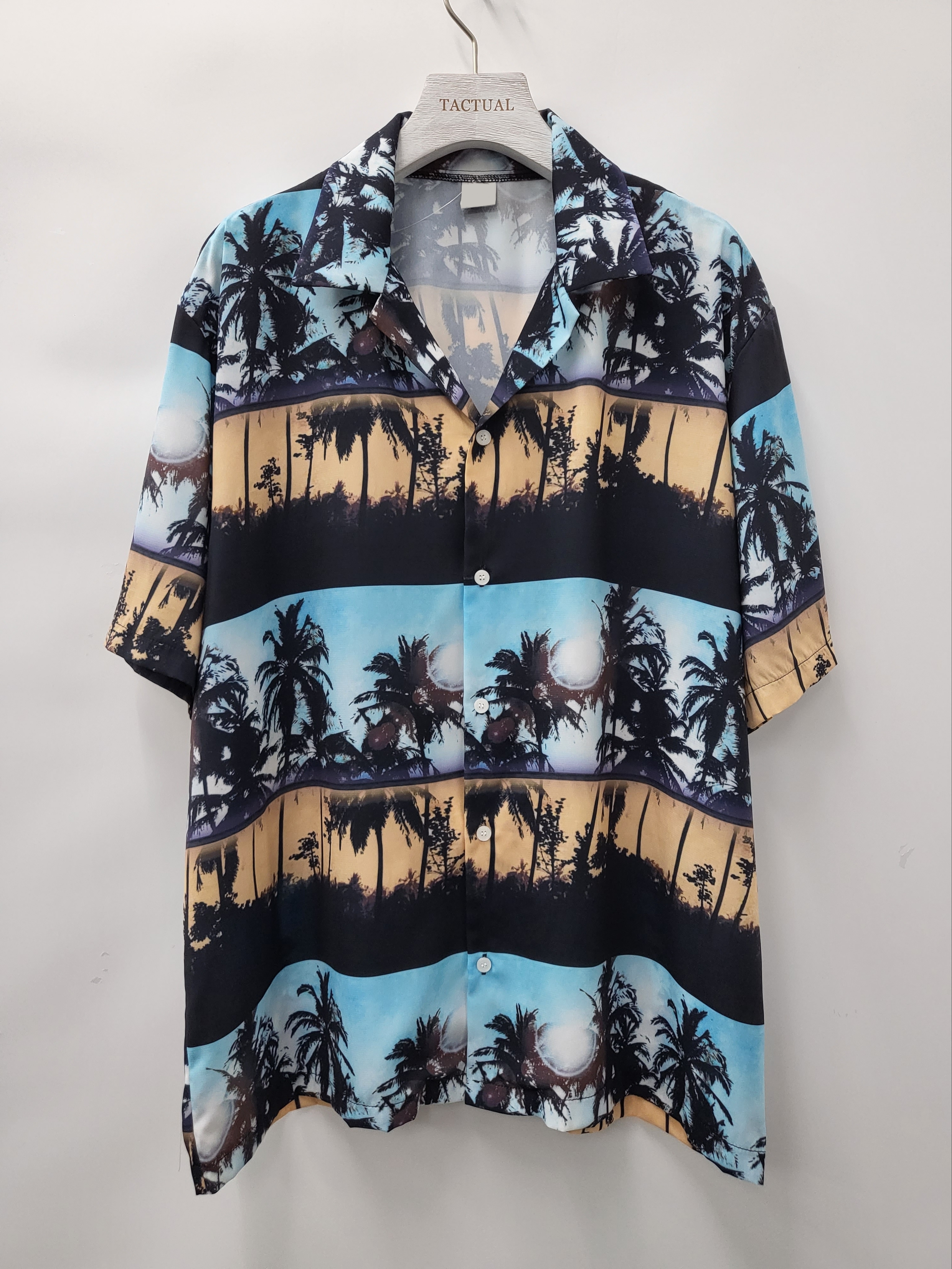 椰樹圖案短袖恤衫 S2092