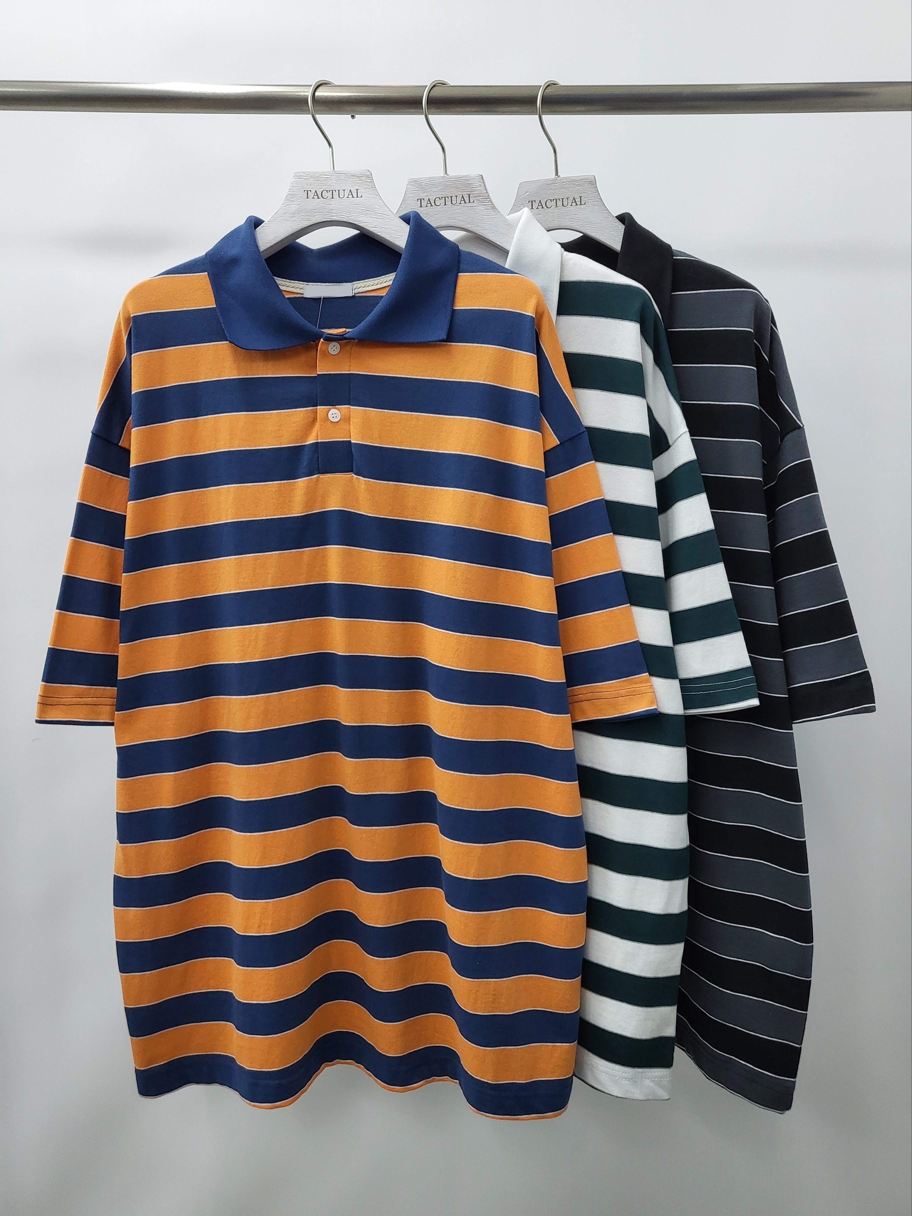 恤衫領橫間短袖Tee T5059