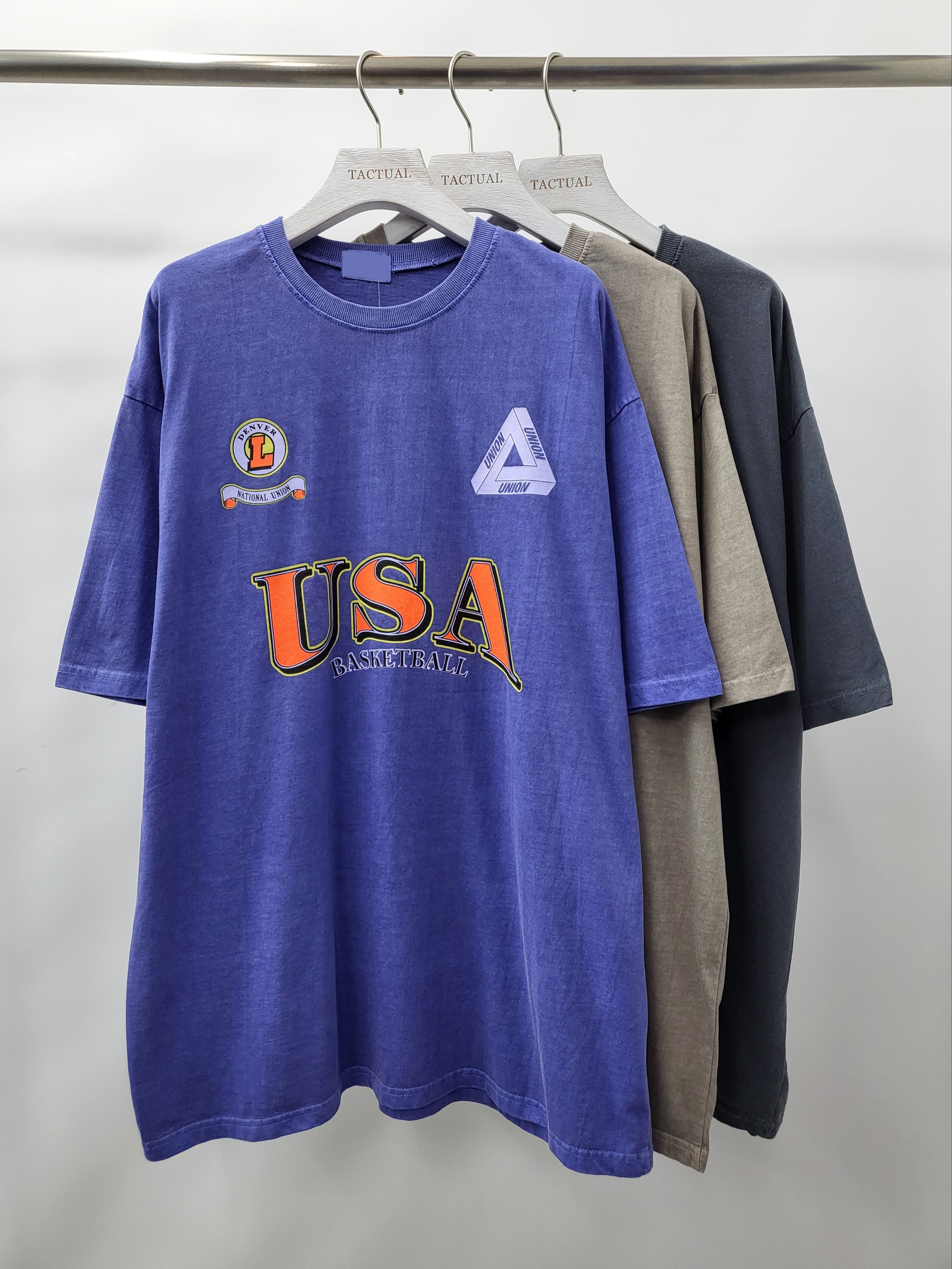 洗水USA英文字短袖Tee T5062