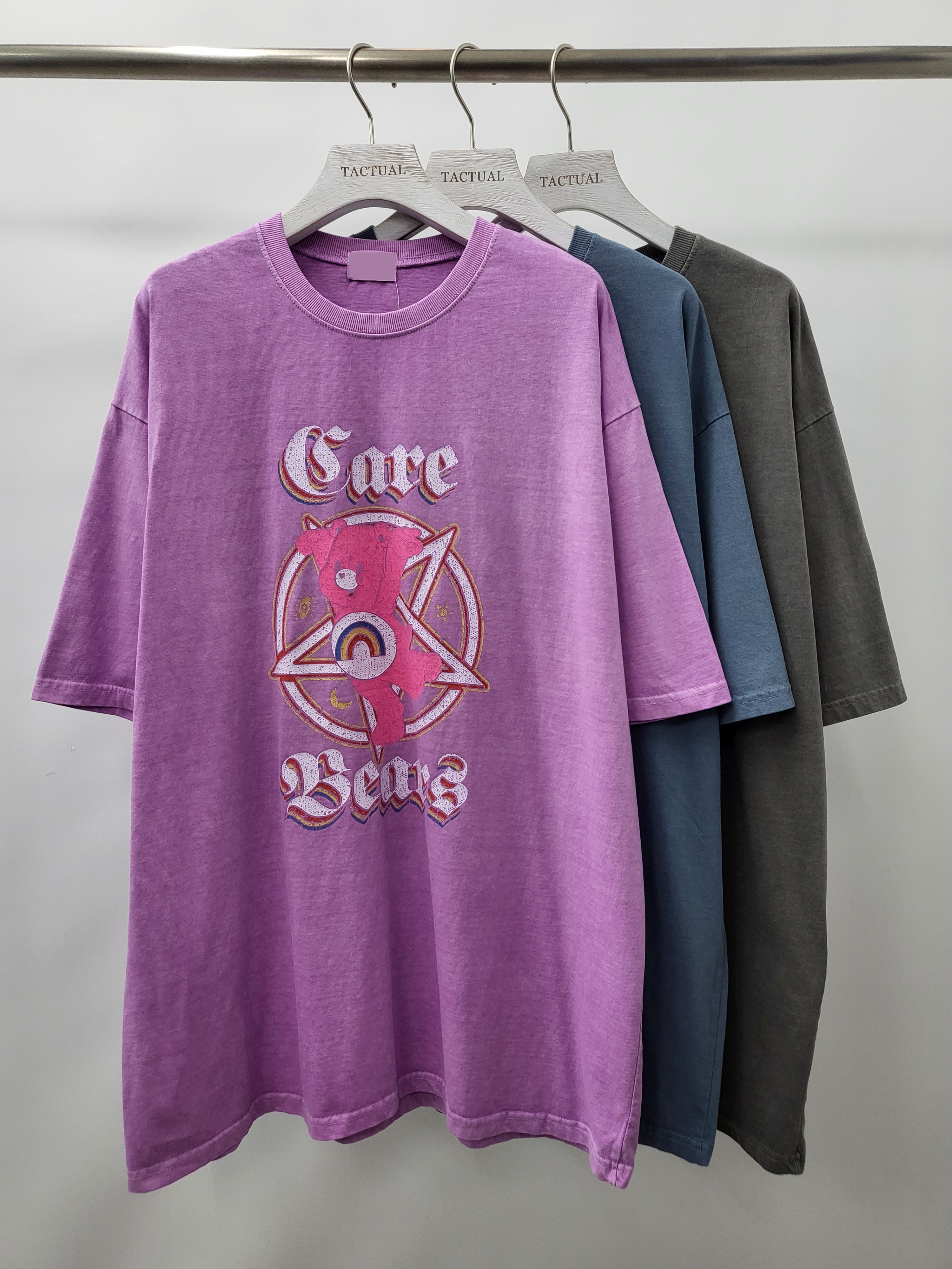 洗水熊仔圖案短袖Tee T5063