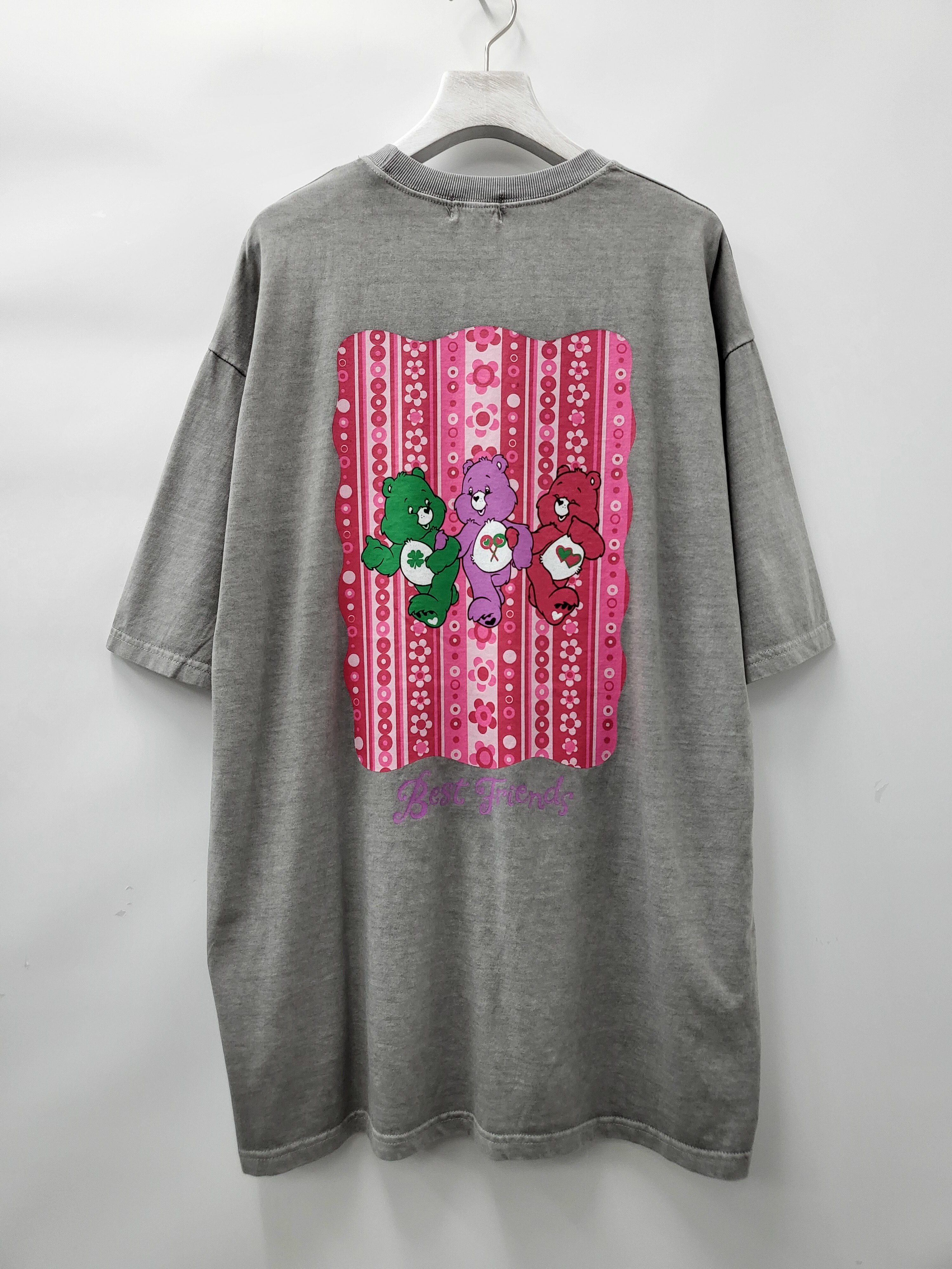 洗水熊仔圖案短袖Tee T5064