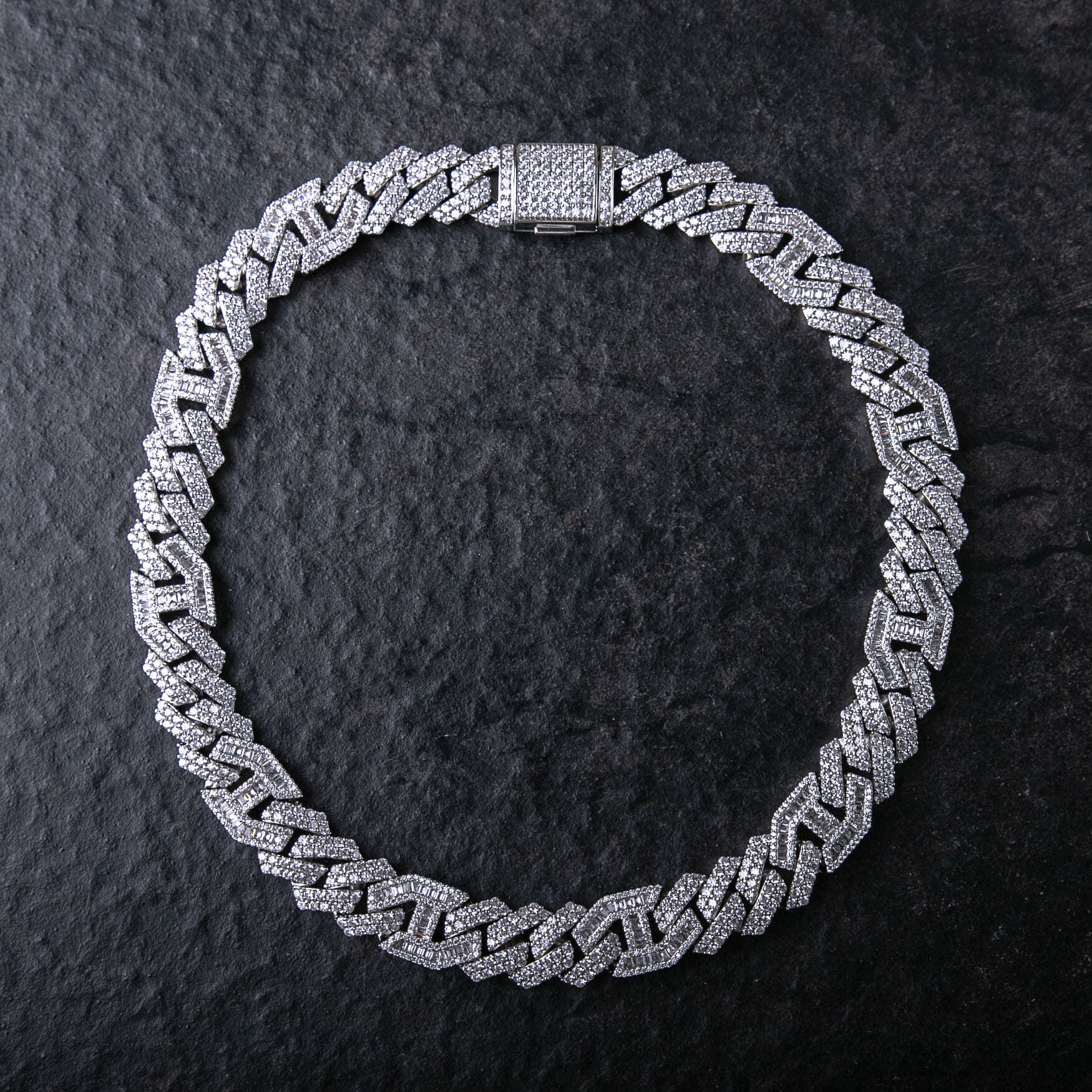 15mm滿鑲水手古巴項鍊