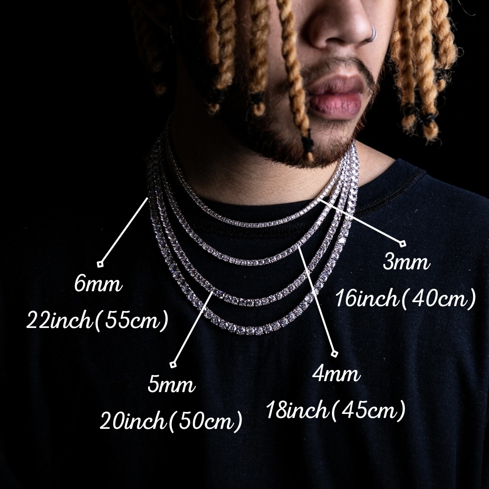 3mm-6mm經典單排鑽網球鍊