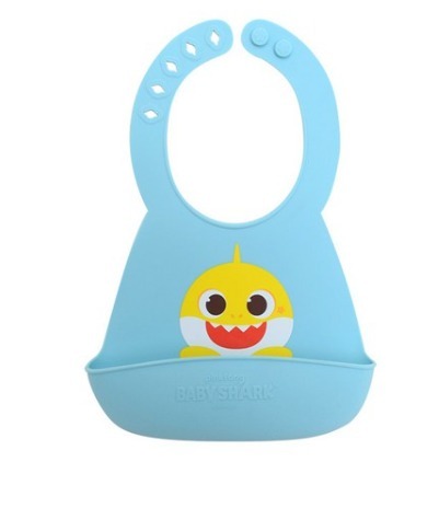 韓國 Baby Shark 嬰兒矽膠圍兜