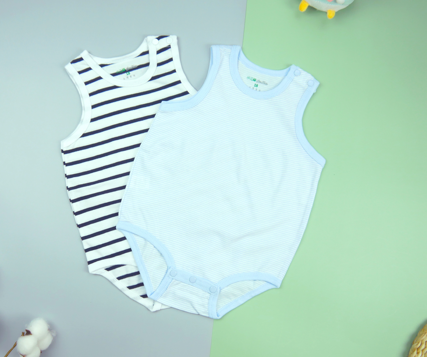 小三福 三福 單面背心式包屁衣