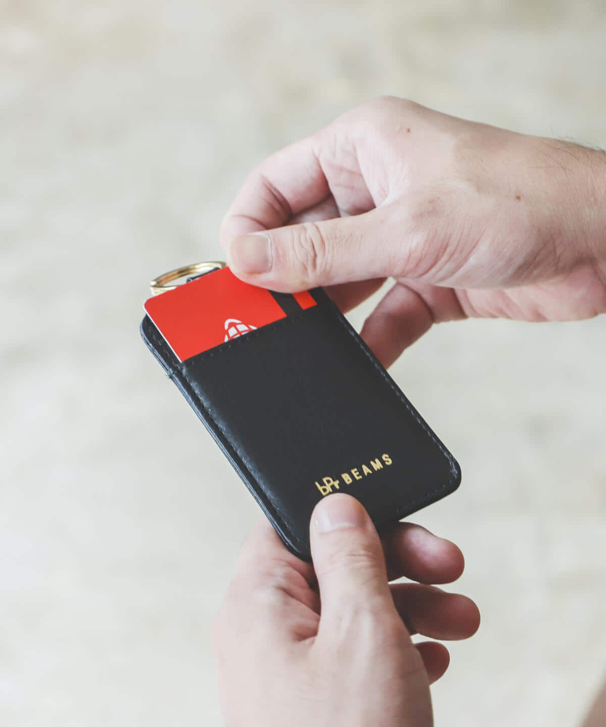 BEAMS / bPr BEAMS Card Case Key Holder