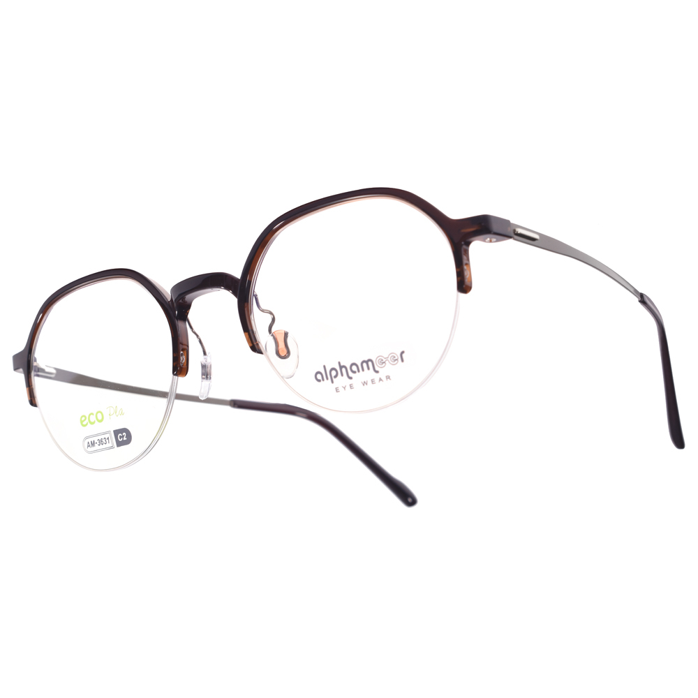 【Alphameer】AM3631 C2 Slim系列 圓框光學眼鏡