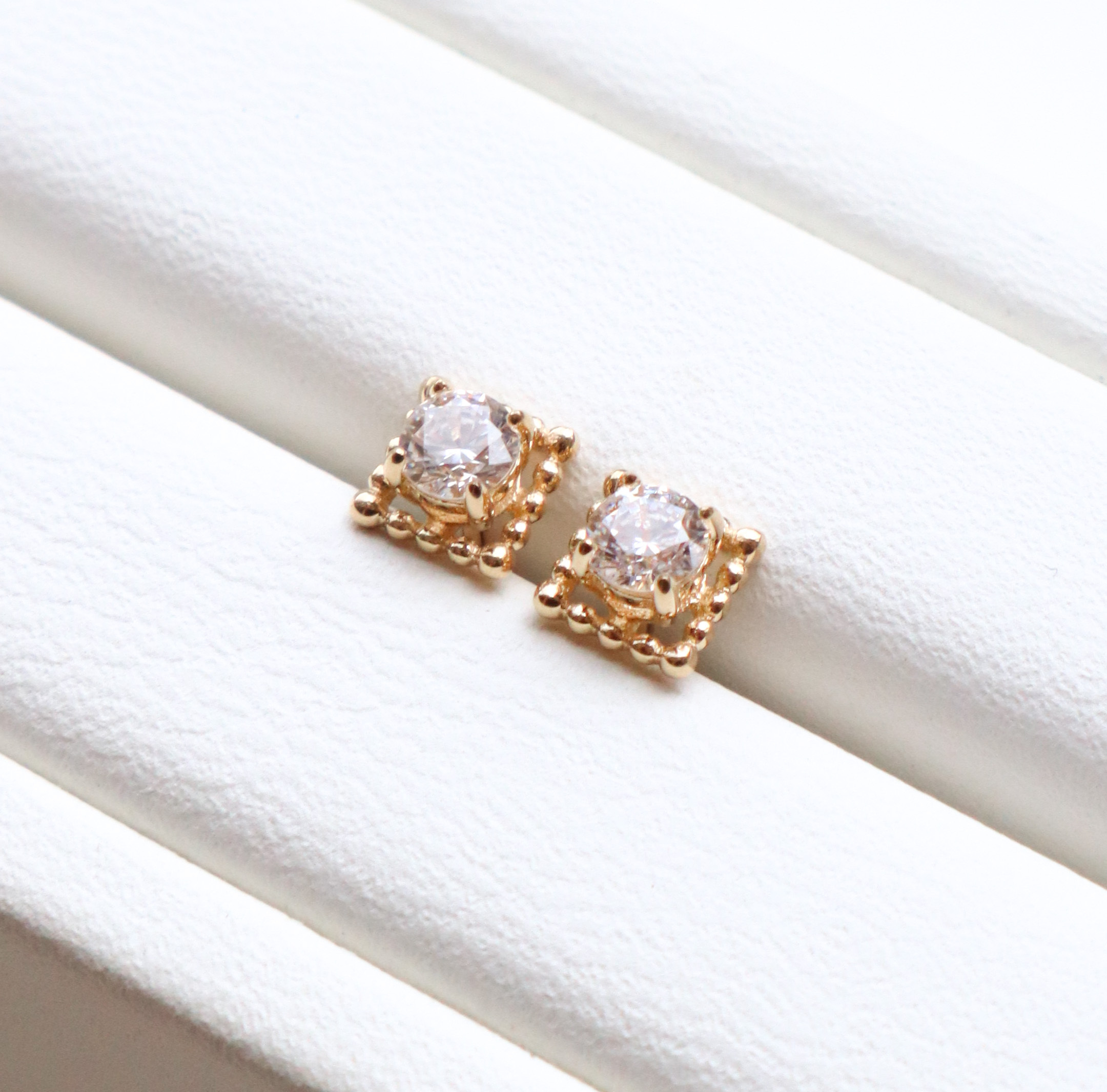 10K/太陽之心耳環