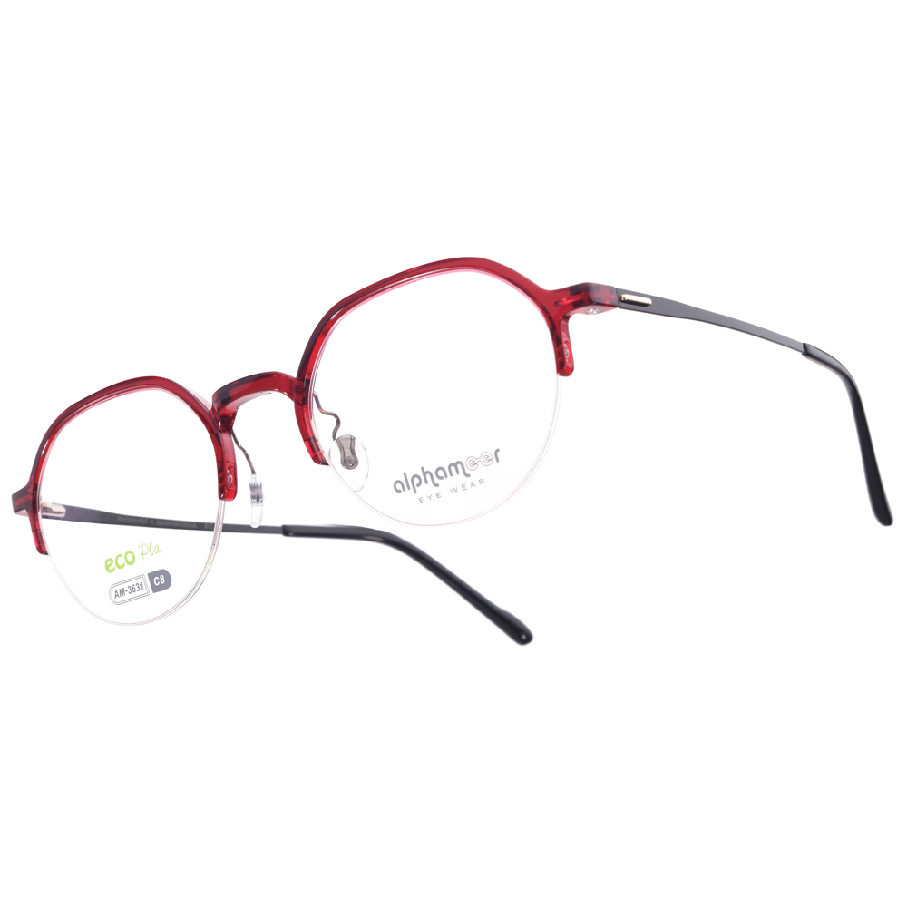 【Alphameer】AM3631 C8 Slim系列 圓框光學眼鏡