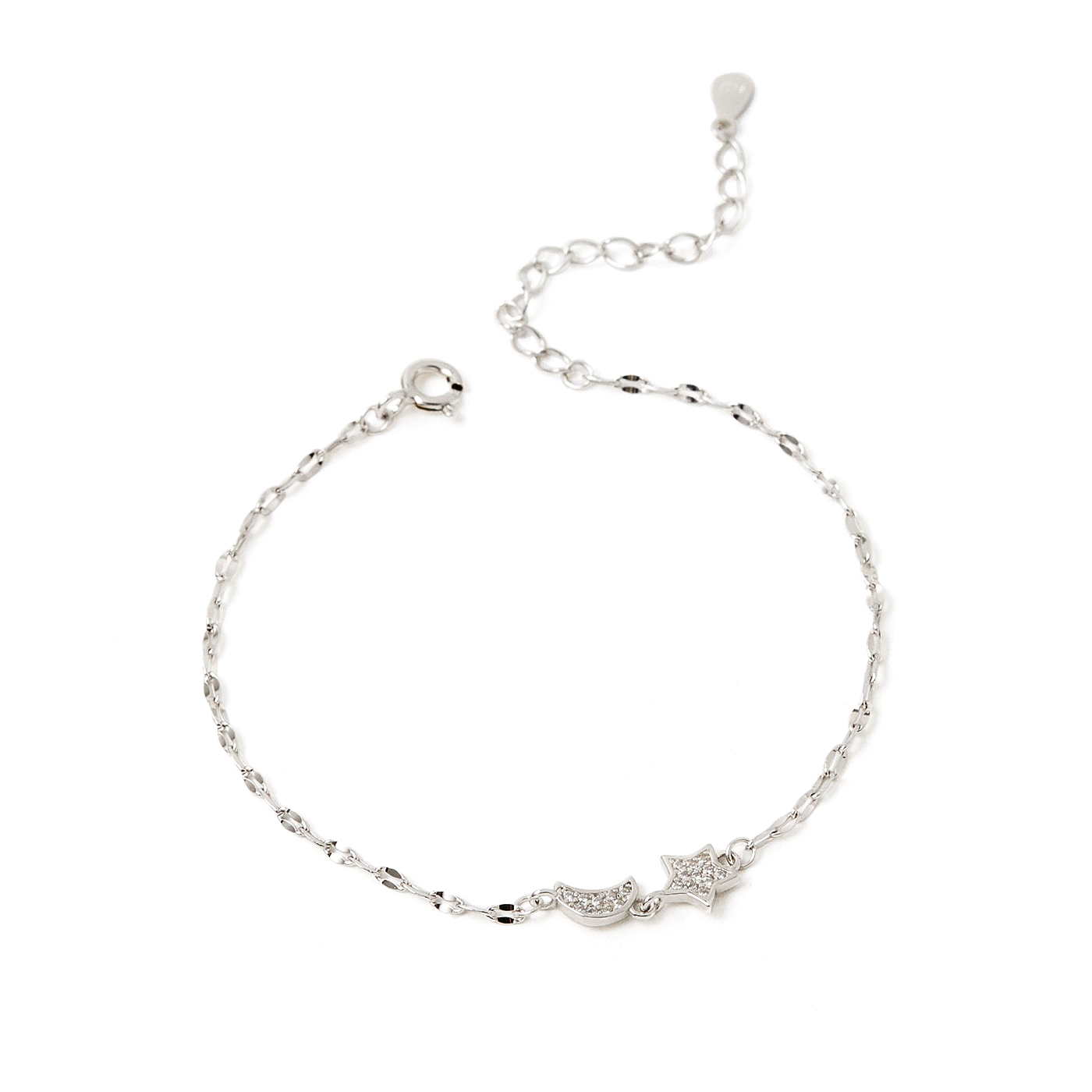 平價飾品,純銀,星月,手鍊