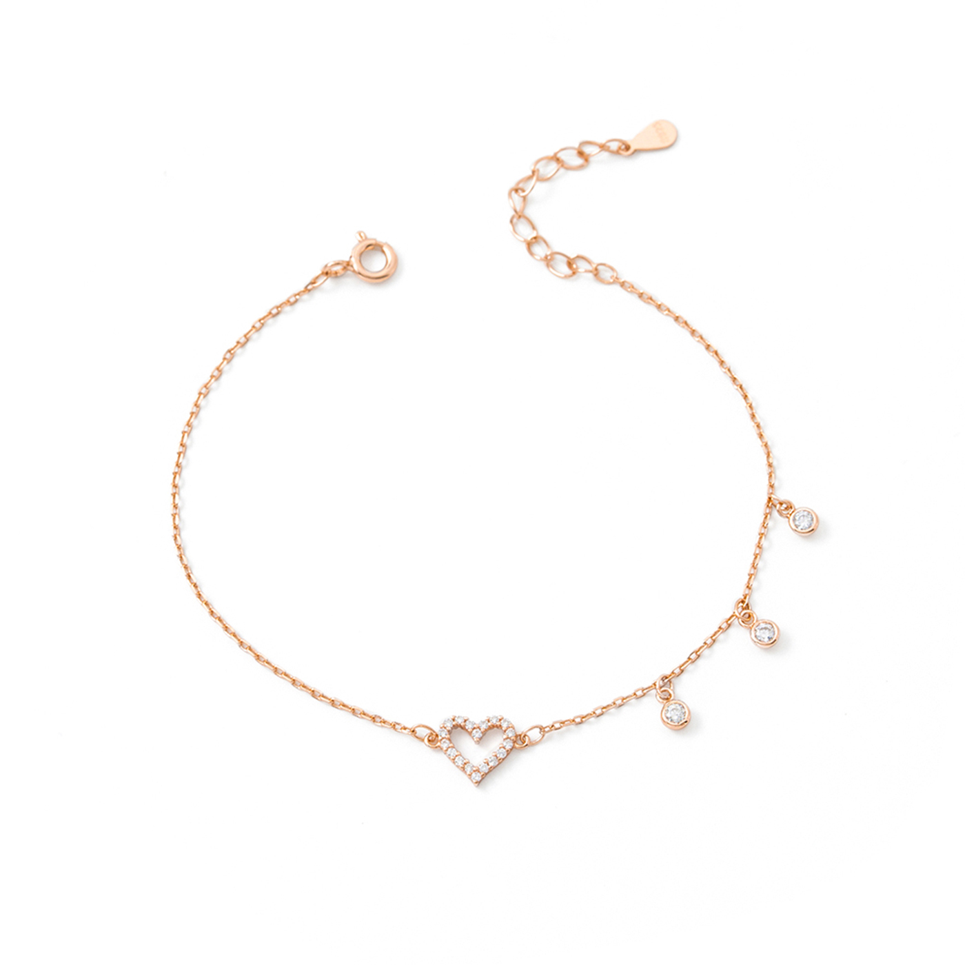 大尺碼,平價飾品,純銀,愛心,手鍊