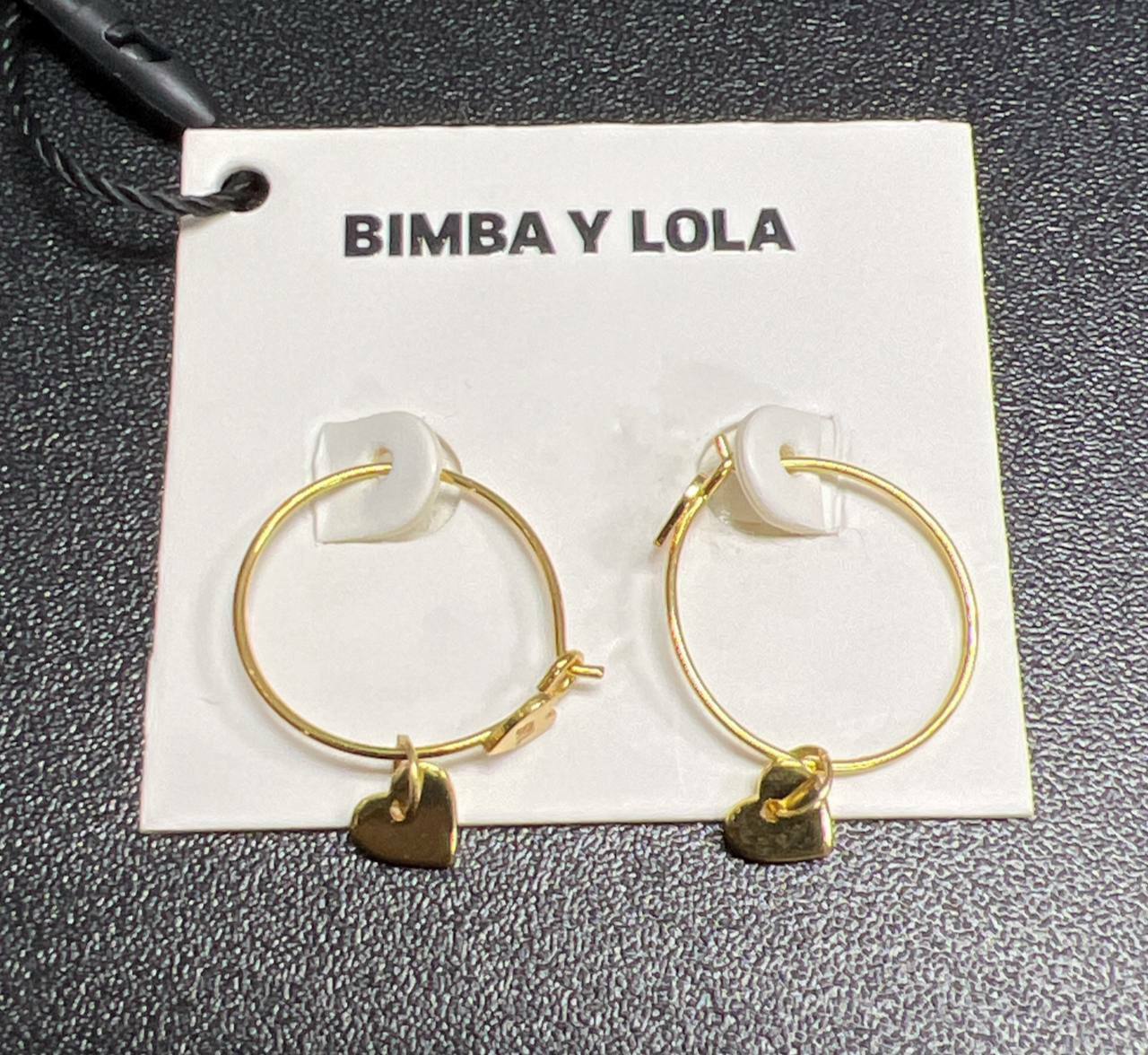 [S] BIMBAY HEART EARRINGS,GOLD, 8445394127162 (SBY32)