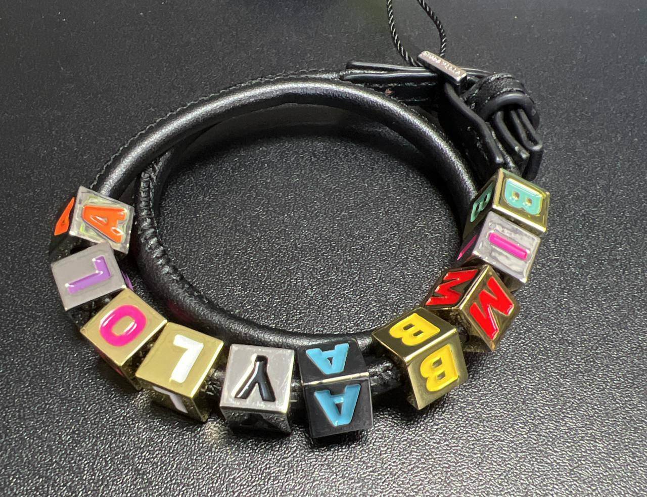 [S] BIMBAY LOGO LETTERS BRACELET,MULTI, 8445394130216 (SBY34)