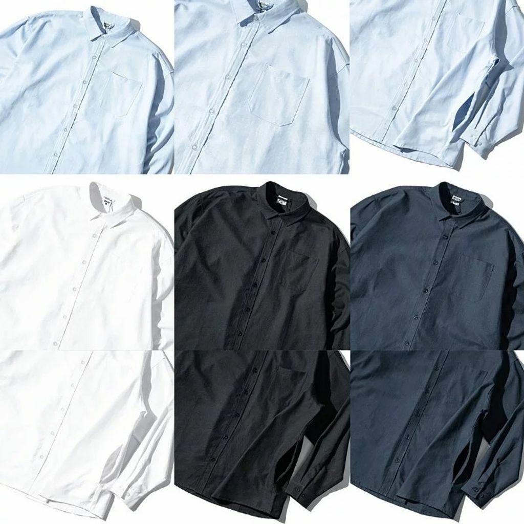 AGILITY Basic Oxford Shirt 寬鬆牛津紡長袖襯衫 [SH01]