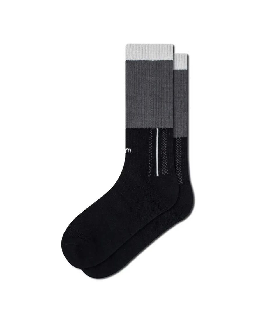 Faam - Bicolor Line crew socks 黯月