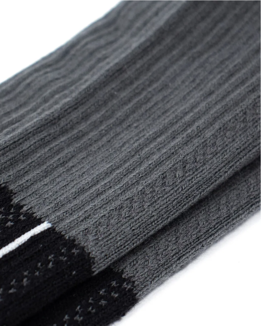 Faam - Bicolor Line crew socks 黯月